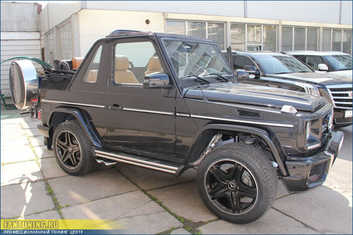 Комплексный тюнинг и восстановление Mercedes G Cabrio