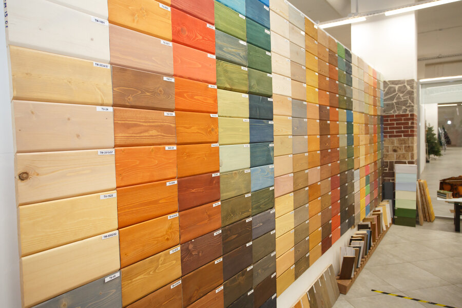 Большой выбор крашеной вагонки