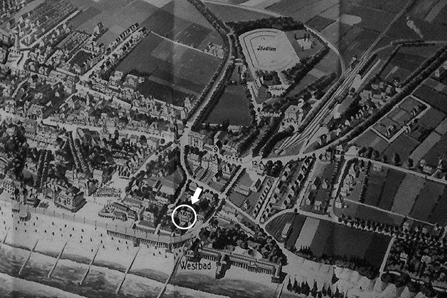 Вилла «Вестенд» располагалась у самого моря в конце старого променада 