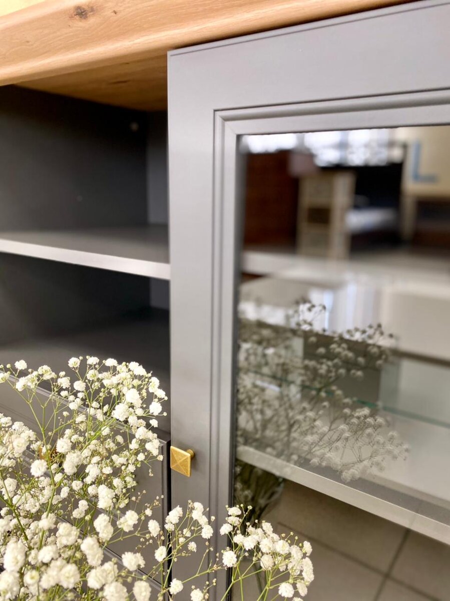 Комод К3-150 из коллекции Скандия в цвете Графит Дуб Артизан очень фотогеничный