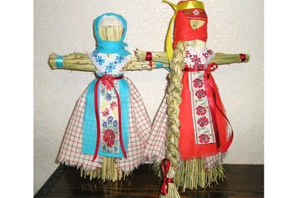 Кукол пеленашку и стригушку плели их из соломы, лыка, льна