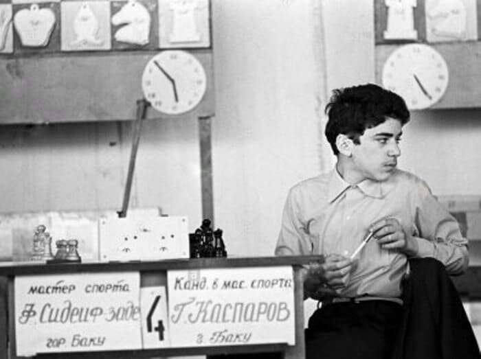 Гарри Каспаров на турнире в Баку