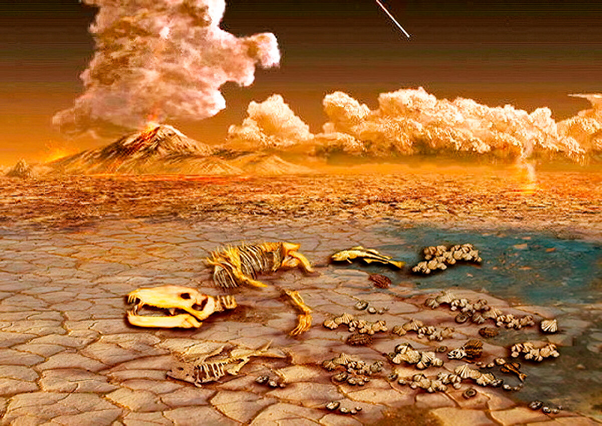 Горгонопс. Саблезубый звероящер. Вымершее животное. Факты о животных