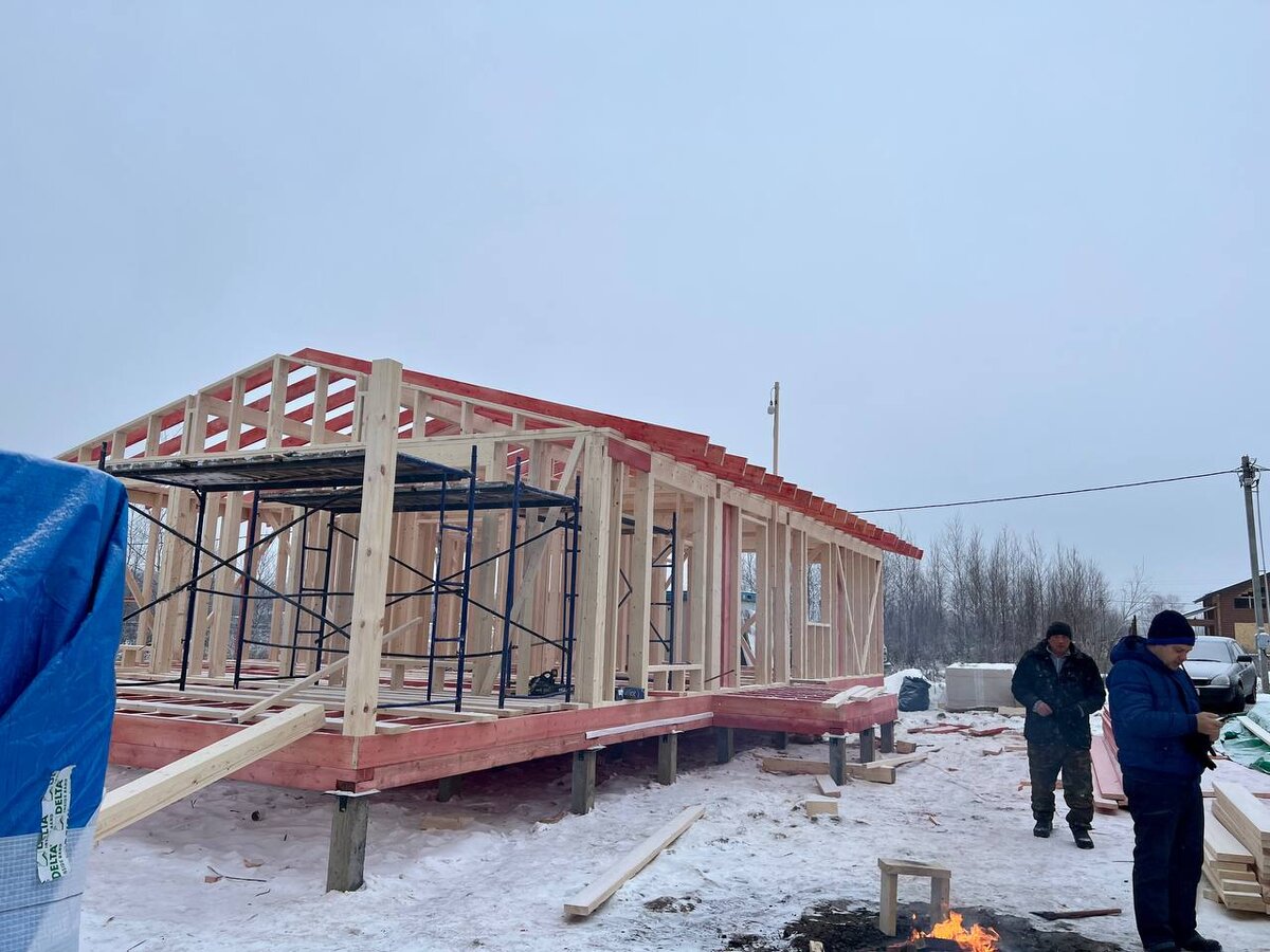 Каркас дома и стропильная система