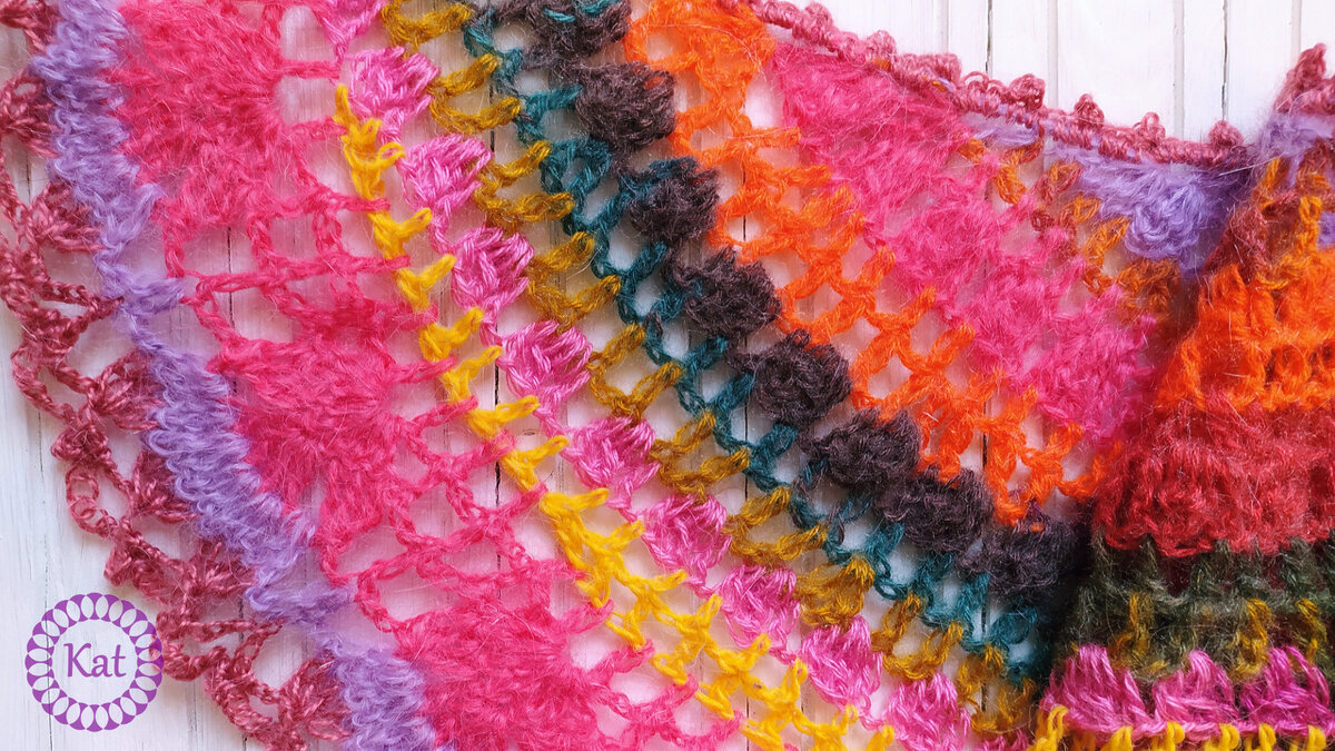 Шаль крючком