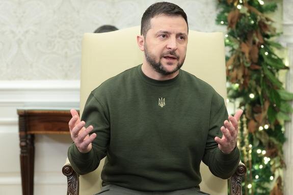    Президент Украины Владимир Зеленский, Oliver Contreras - Pool via CNP / globallookpress.com