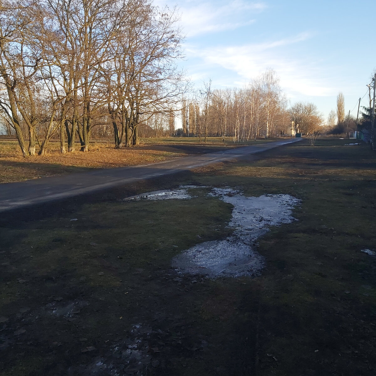 Деревня. Фото сделано 2 января.