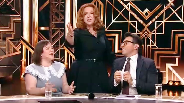 Лия Брагина, Ирина Сурина и Андрей Малахов. 