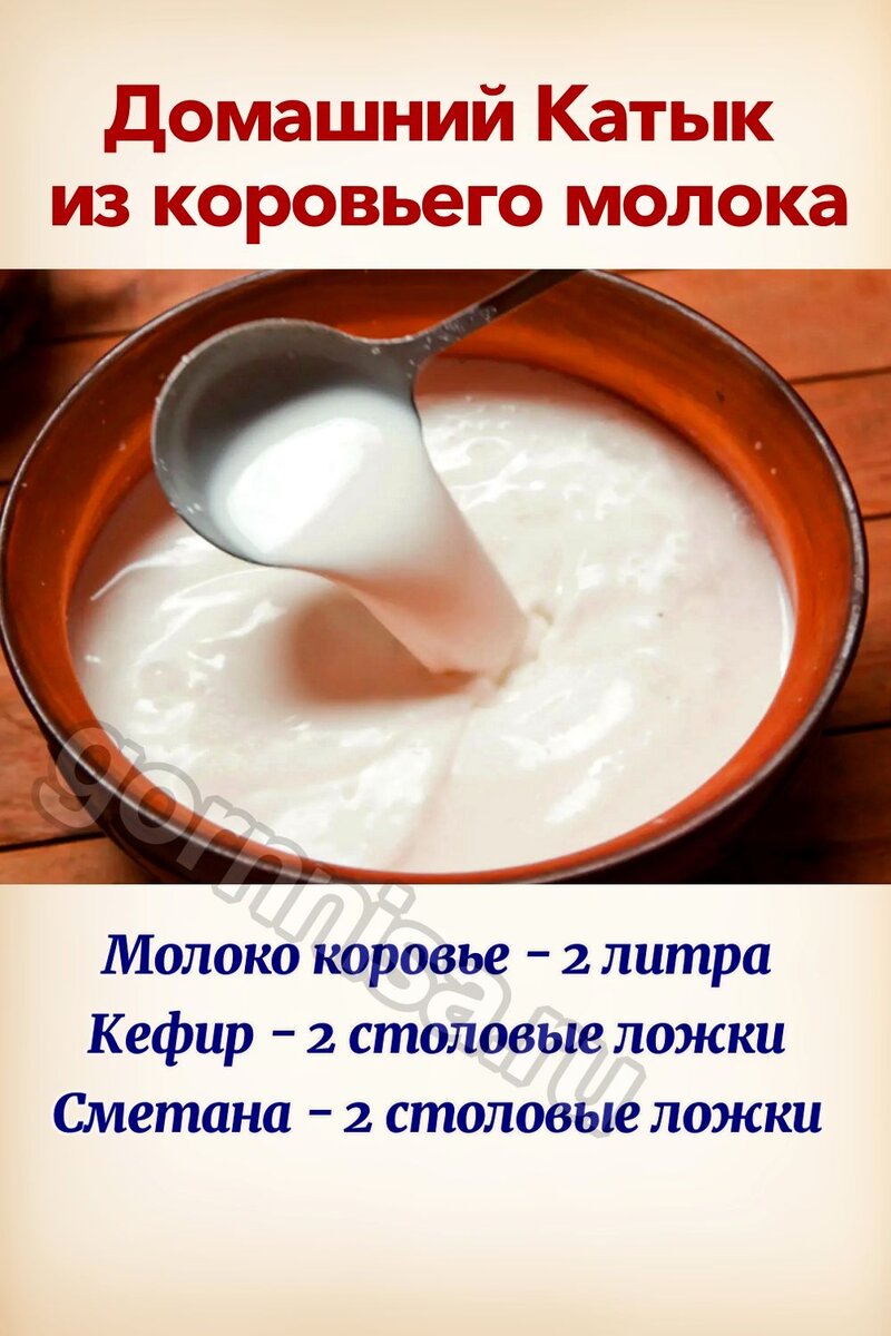    Домашний Катык из коровьего молока Pavlov A