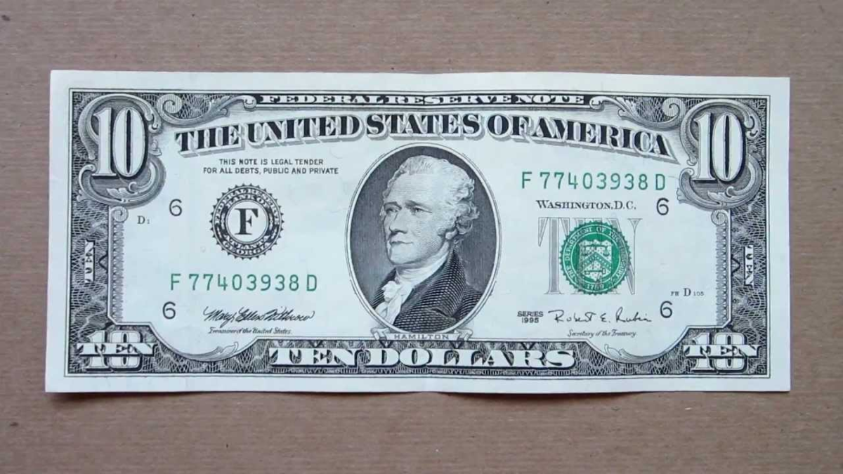 10 долларов кто изображен. 10 Долларов. Доллар купюра. Десять долларов США. 10 Долларов банкнота.
