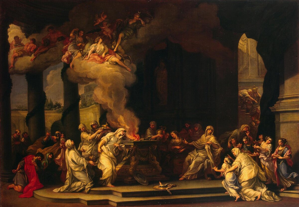 Жертвоприношение весталки — Маркезини, Алессандро. 1664-1738