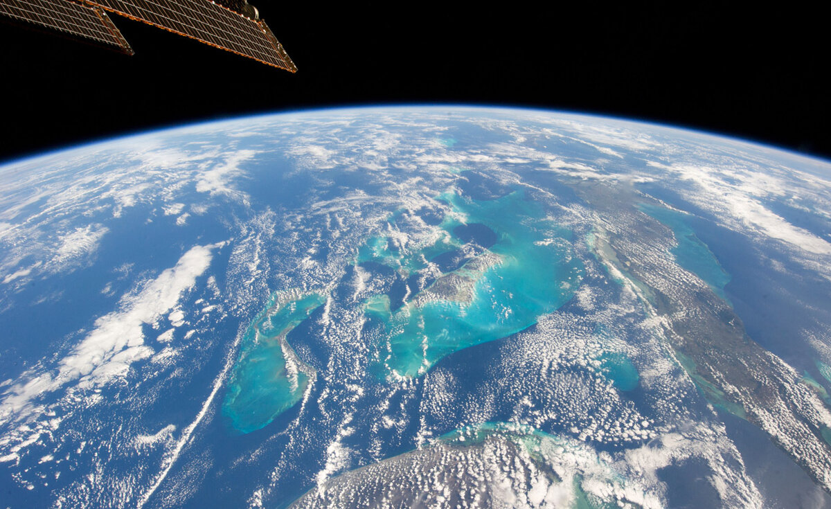 Вид земли с космоса