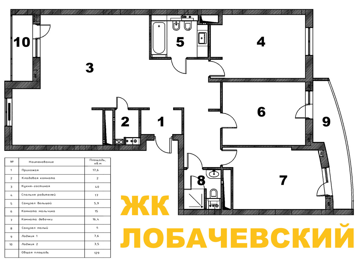 Обмерочный план квартиры