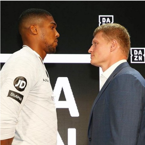 Энтони Джошуа:"Все условия были соблюдены, именно поэтому я согласился на бой с Александром, я не собираюсь выходить на ринг с тем, кто не считается с моими условиями, все таки я действующий чемпион и именно претенденты должны подстраиваться под наши требования. Главное, я даю им шанс, в котором они могут заполучить титул чемпиона.