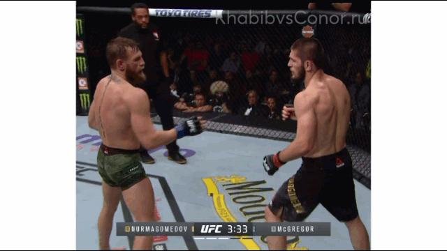 Мощная правая над головой Конора