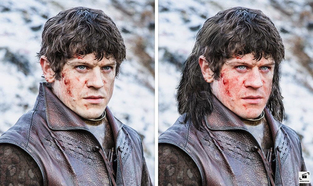Как должен выглядеть герой. Бриенна тарт книжная. Джейме старк стрижка. Капитан марвел фото скрулов из фильма. Теон грейджой книжный.