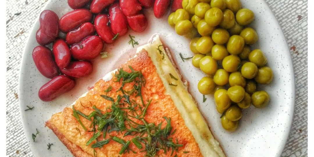 Омлет, как бутерброд с сыром