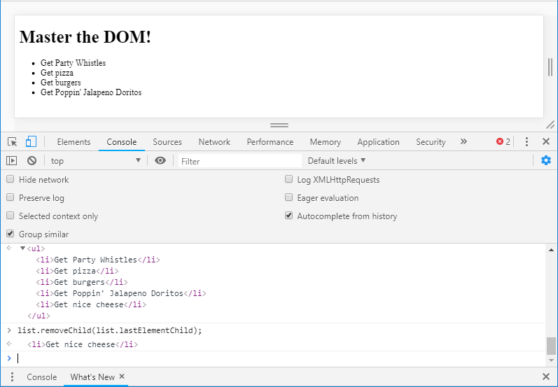 Change element js. Удалить элемент js dom. javascript dom element.