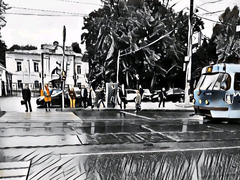 Те, кто не стали перебегать на красный свет