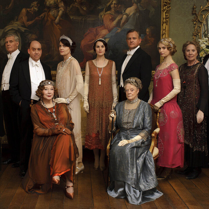 Мишель Докери (Michelle Dockery) с коллегами из сериала «Аббатство Даунтон» (Downton Abbey) / © Brenda Rochelle / flickr