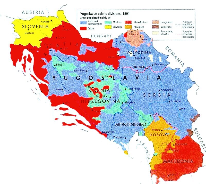 Этнографическая карта балкан