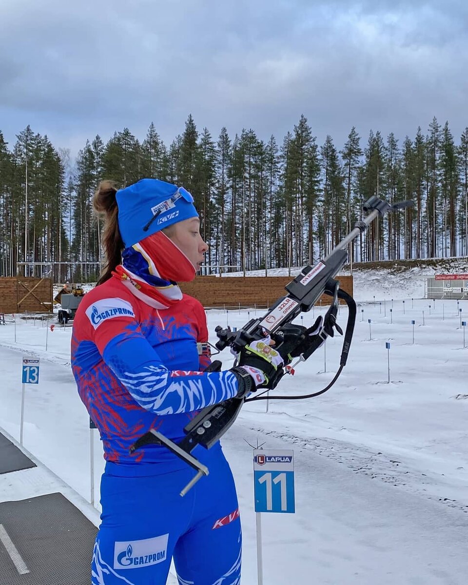 Ульяна Кайшева на тренировке 