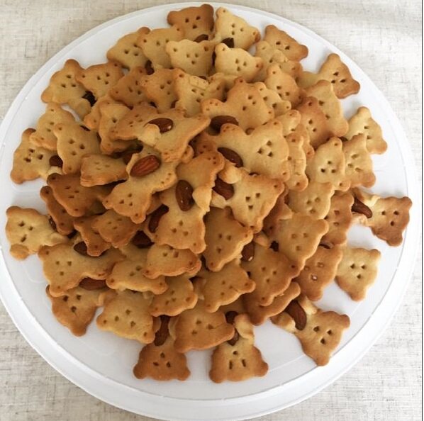 Вкусные и хрустящие печенюшки мишки.