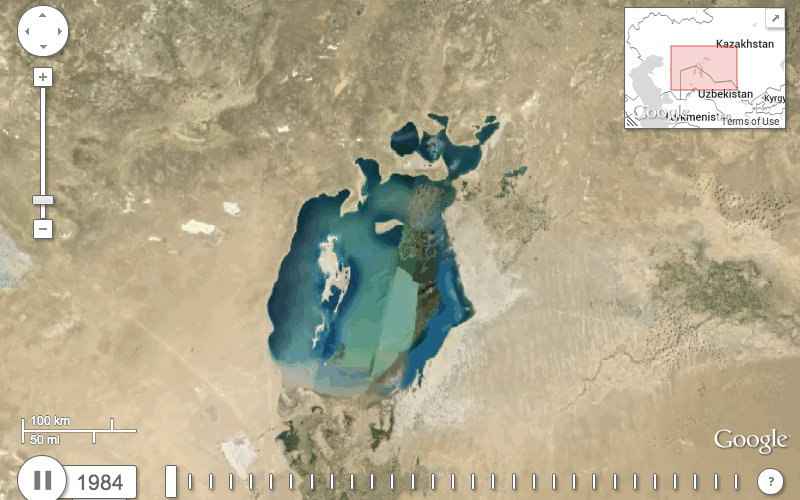 Аральское море гугл карта