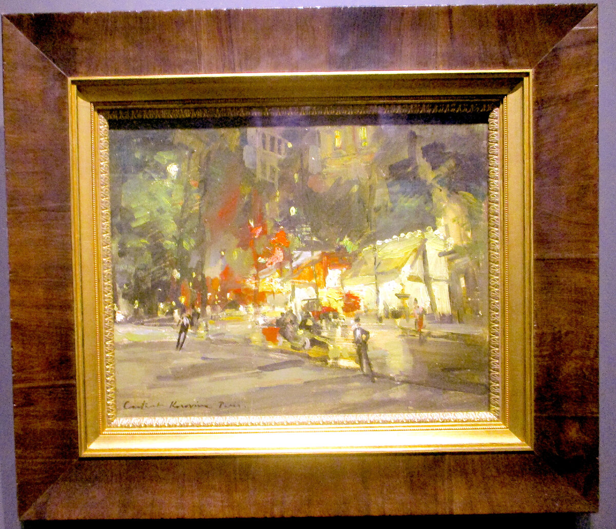 Константин Коровин. Ночной Париж. Конец 1920-1930-е, холст на картоне, масло