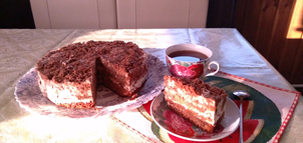 "Пища богов". Очень вкусный торт.