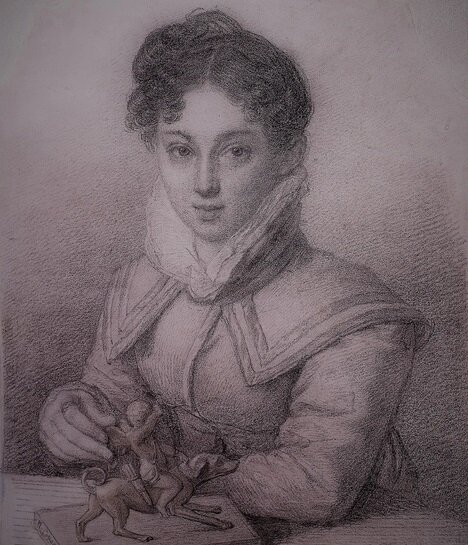 Портрет Екатерины Павловны Бакуниной. 1816. Музей В.А. Тропинина и московских художников его времени. 