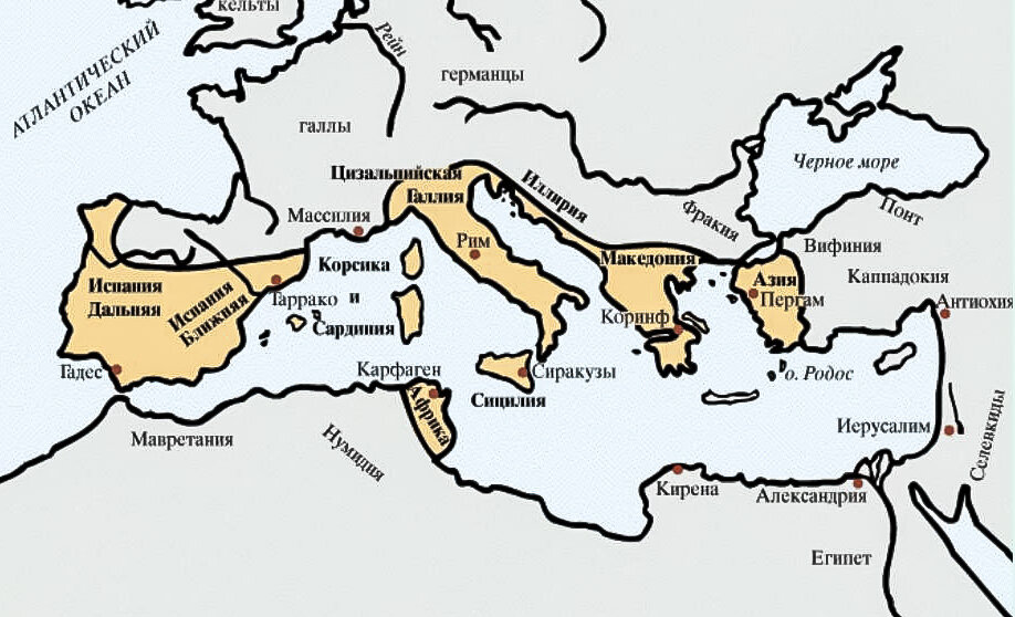 Карта римская империя в 1 3 вв н э