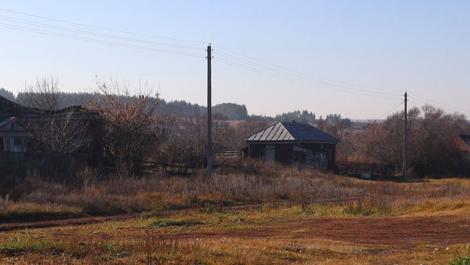 Моя родная деревня в Саратовской области. Во времена СССР тут повсюду были фермы с коровами, свиньями, курами. Навоза у всех было пропасть. Теперь все разрушено, остались только старые дома и наши бабушки.
