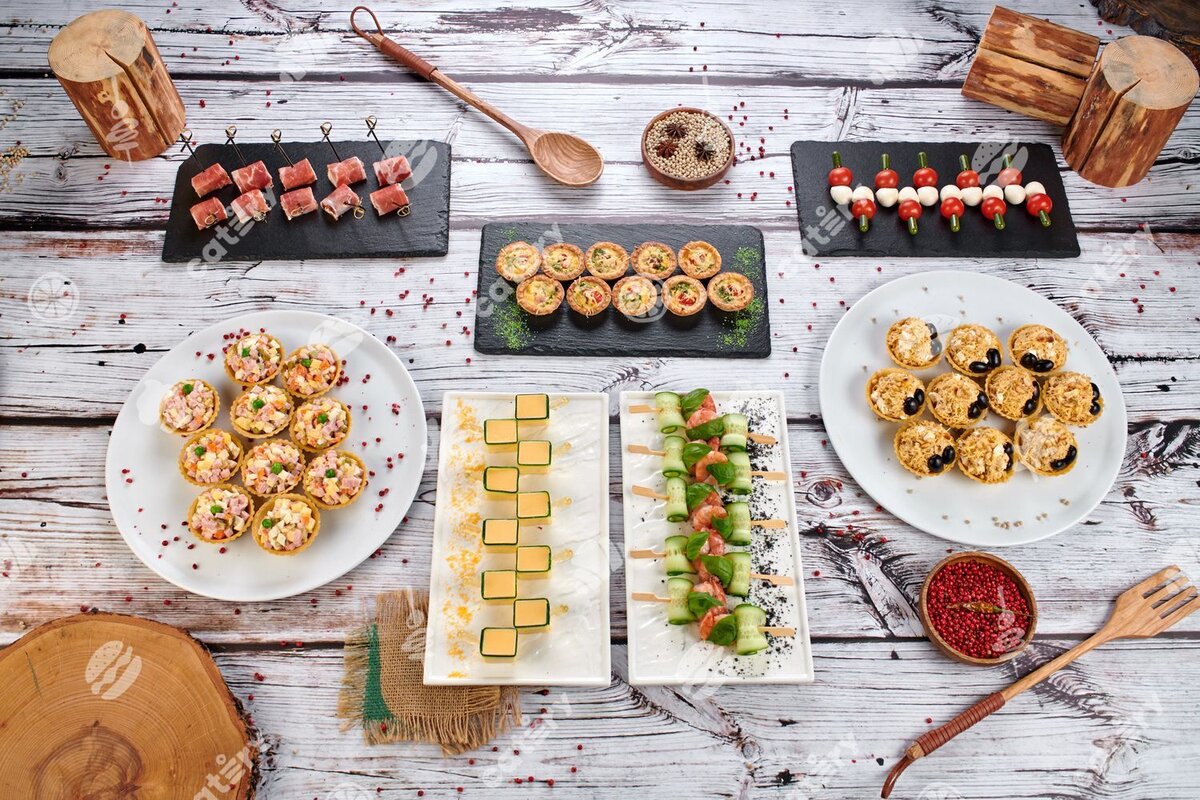 Фуршетный сет «Ассорти закусок» от Muscat Catering за 6 510 ₽