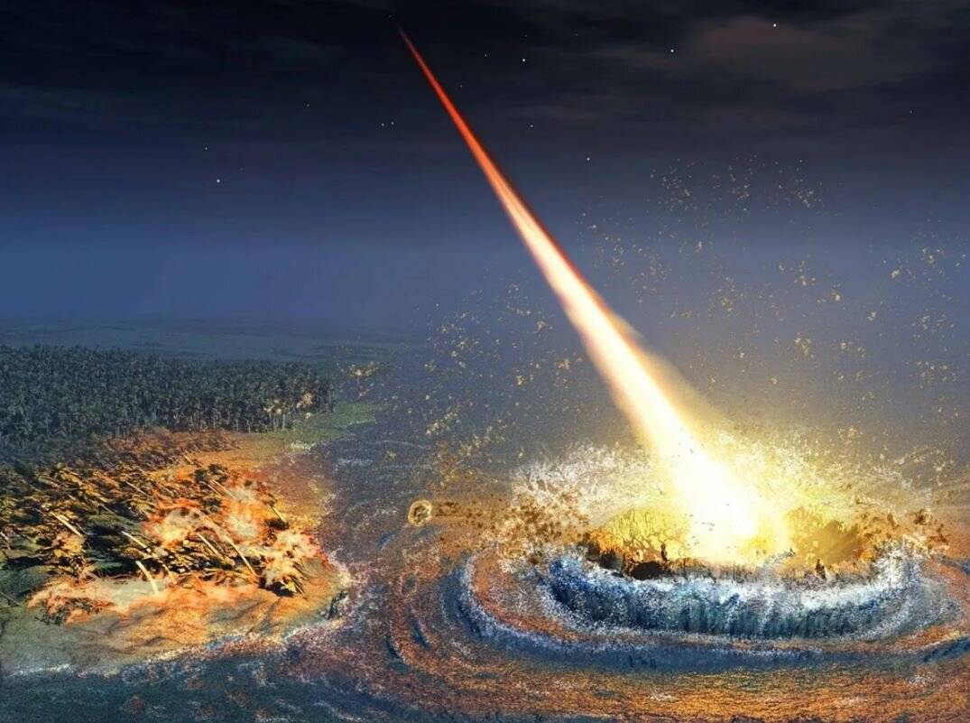 Падение метеорита на землю