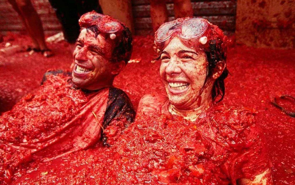 Фестиваль La Tomatina. Фото взято из открытых источников