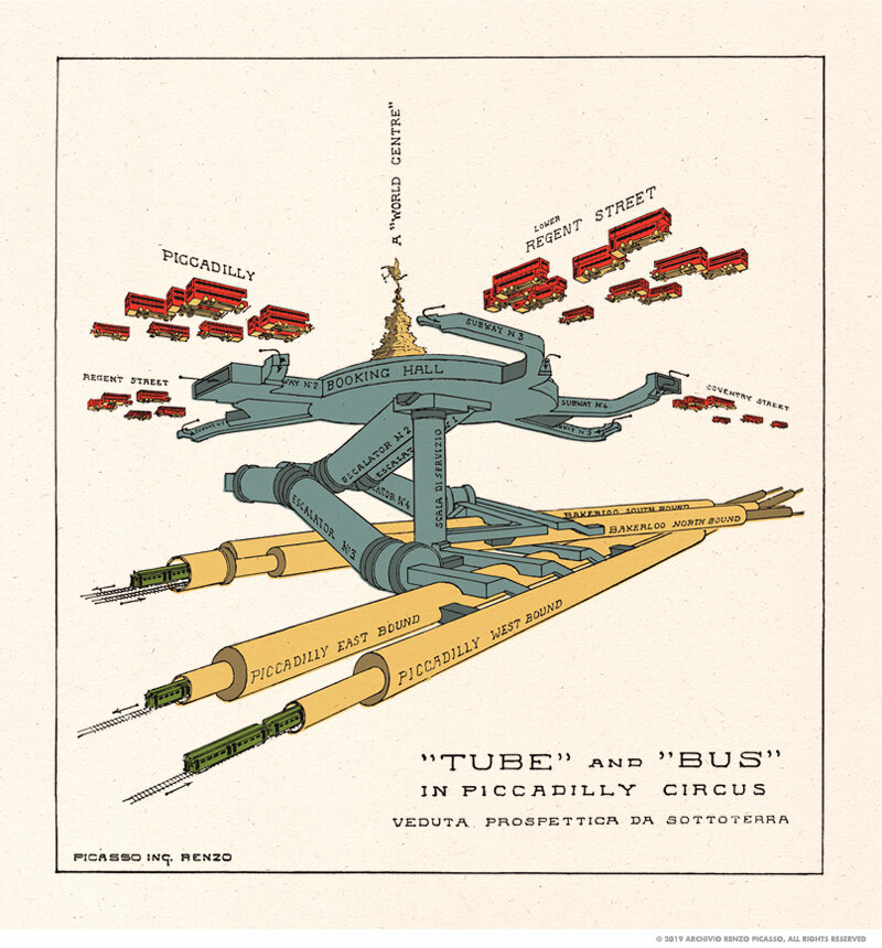 Проект многоуровневой транспортной системы Лондона будущего. Фото: Archivio Renzo Picasso