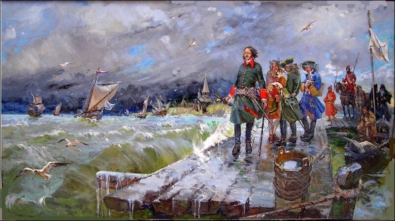 Латынцев Владимир Николаевич (род. 1949) Пётр на Севере. (Источник фотографии: Интернет)