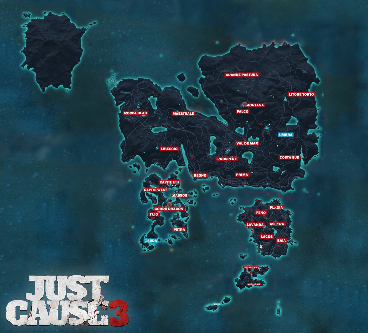 игровая карта игры just cause 3