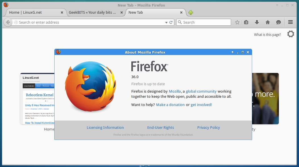 Firefox на Linux