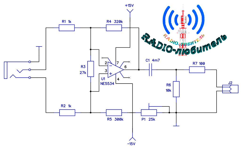 Ne5534p схема предусилителя