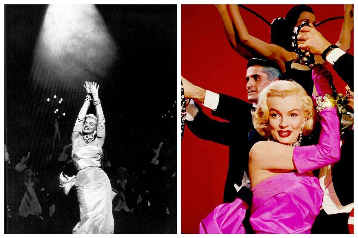 Фото со съёмок фильма "Джентльмены предпочитают блондинок"