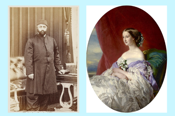 Султан Абдул-Азиз и императрица Евгения