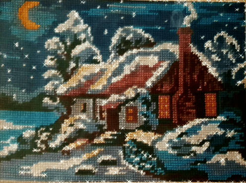 Вышивка. Гобелен. Работа автора. 