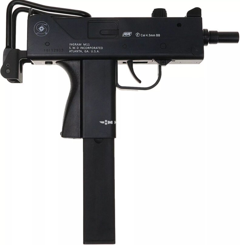Развлекательная пневматика: Пневматический пистолет-пулемет ASG Ingram M11 GNB 4,5 мм