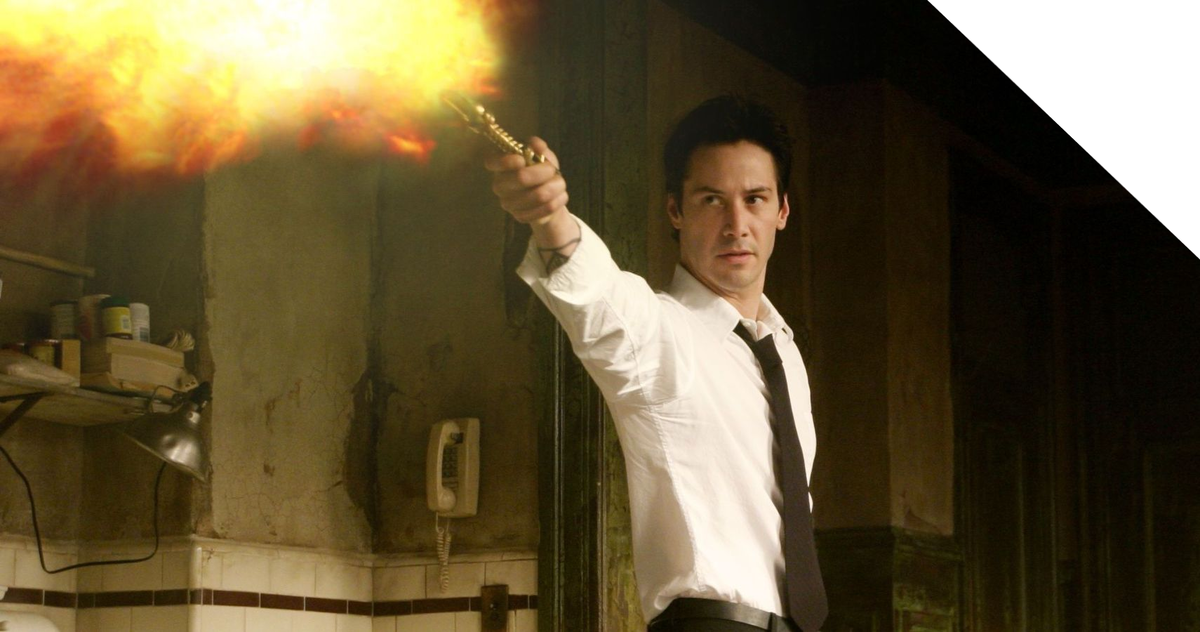 "Киану Ривз" в фильме "Константин: повелитель тьмы".