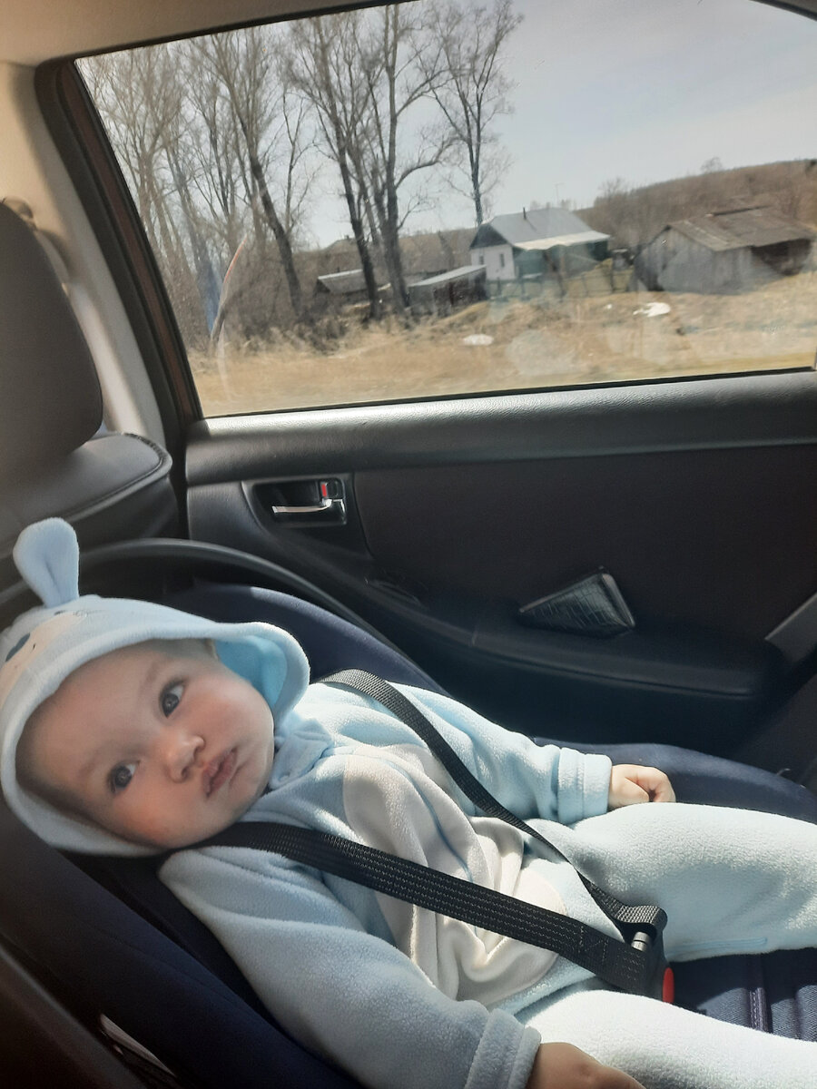 За окном деревенский пейзаж