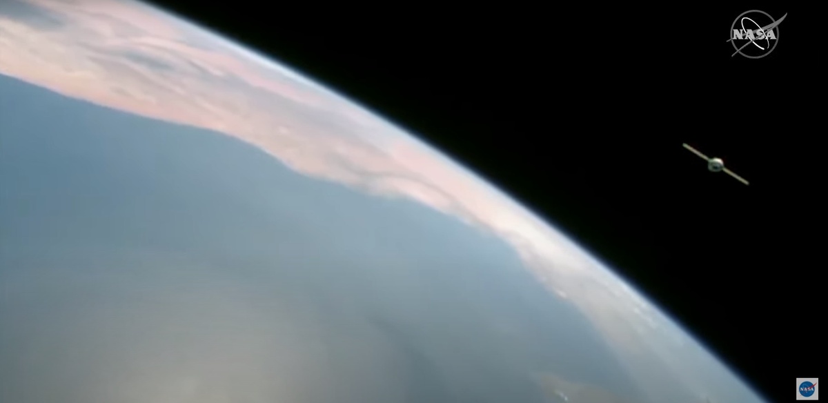 Сриншот трансляции NASA.