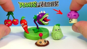 Лепим Растения из игры Растения против Зомби - Часть 1 | Plants vs Zombies