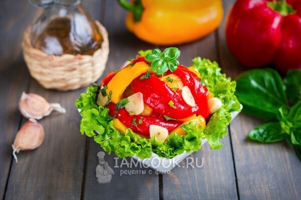 Запеченные перцы с фетой